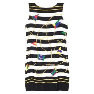 Vintage nautical print shift dress, Oberon NY
